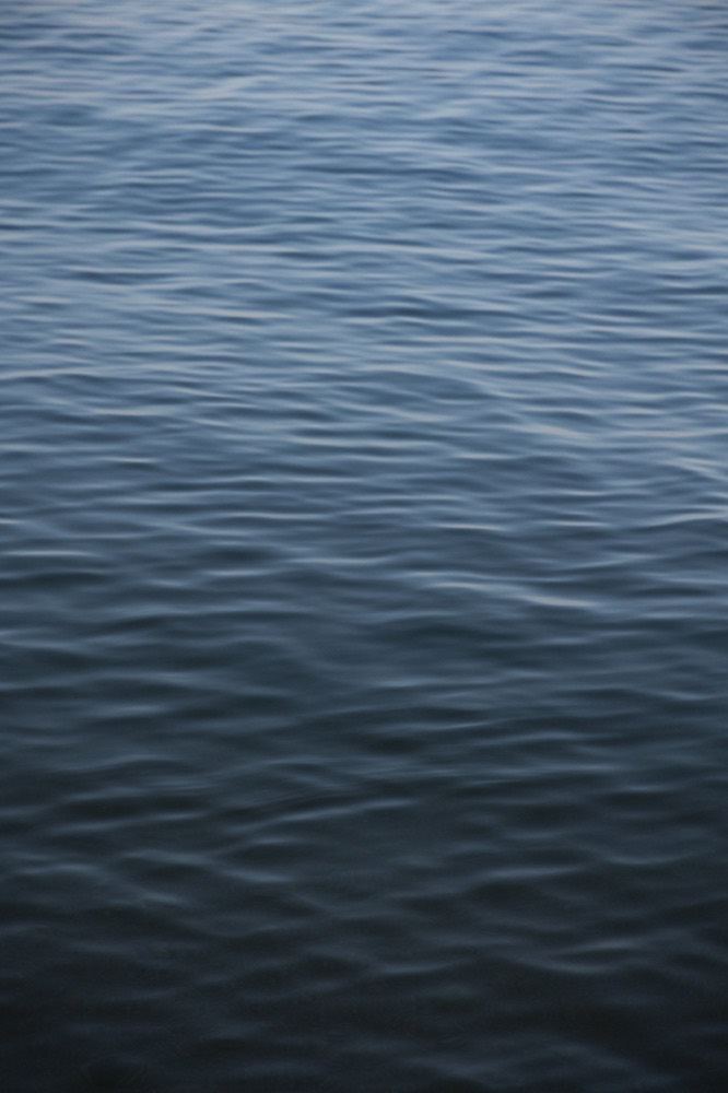 Rippled blue water